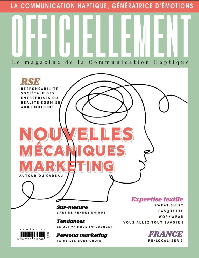 Officiellement N°5 couverture du magazine de la communication haptique