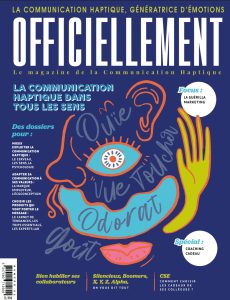 Officiellement N°6 couverture du magazine de la communication haptique